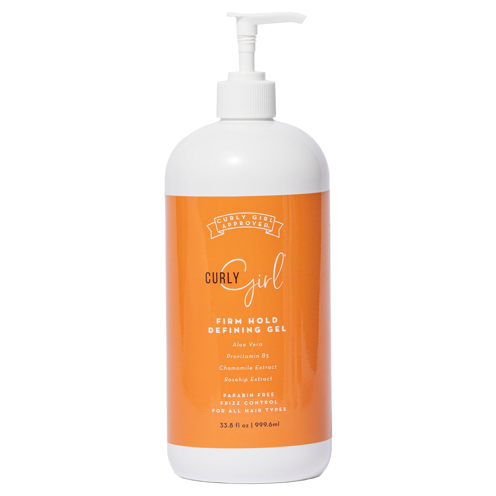 Bottle of Curly Girl Firm Hold Defining Gel 32 oz liter