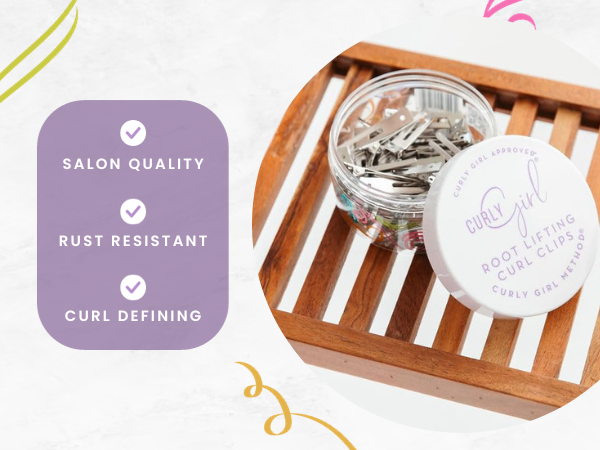 Curly Girl®, 50 Double Prong Root Lifting Curl Clips